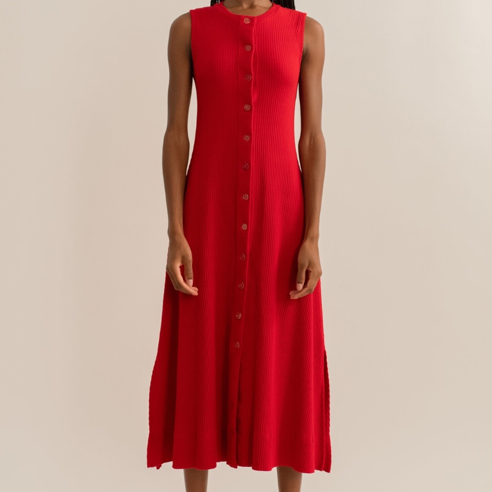 Delfina Balda Thick Ribbed Sleeveless Dress
